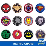 Superhero Touch n Go Public Transport LRT MRT Bus Charm Round (Exp:2032)