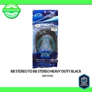 1PC-3.5mm Stereo To 3.5mm Stereo Heavy Duty Black - 1.5M/3M/5M