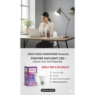 [SIRIM] Fighter Brand LED BULBS A65 10W 15W