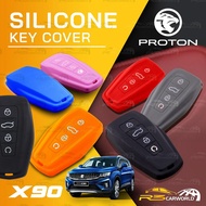 [𝐊𝐄𝐘 𝐂𝐎𝐕𝐄𝐑] Proton X90 2023 2024 Silicone Key Casing Sarung Kunci Case Accessories Accessori Car Bod