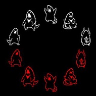 怪獸家族 哥吉拉 車貼 反光車貼 怪獸 哥斯拉 汽車貼紙 機車貼紙