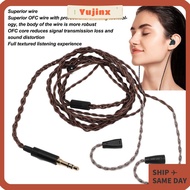 YUJINX Headphone Replacement Cable, 3.9ft 3.5mm Plug 4 Strands Woven Cable, Lossless Sound OFC Core 