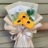 1 or3 sunflowers, pre-bundled with bag