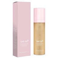 Elaria Sheer Setting Mist Sunscreen SPF 50 - Hydrating Glow Mist with Shimmering Oil, Broad Spectrum