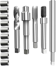 M12x1.25 * 17 Thread Repair Kit, Total Length Up to 11 Inches, Car Engine/Spark Plug Repair Kit, 10 