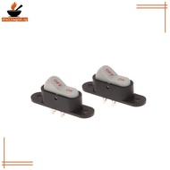 AYellowgod 1/5PCS Boat Button Switch White 2 Pin Light ON/OFF 250V 6A AC AMP 125V 10A Electric Wok H