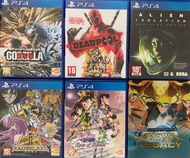 PS4 Games 絕版 Godzilla Deadpool Alien 星矢 JoJo 火影合集