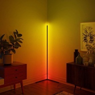 Modern RGB Corner Floor Lamp Stand Lamp Standing Lamp Bedside Lamp Floor Lamp Lampu Lantai Lampu Ber