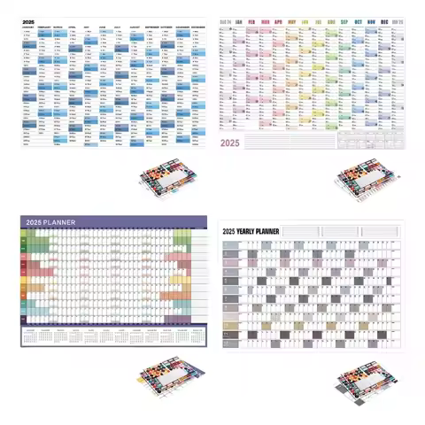 2025 Full Year to View Calendar Family Home Organizers Yearly Planner 2025 Yearly Calendar Planner 0