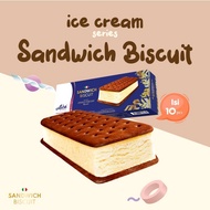 Spesial Aice Sandwich Biscuit 90 Ml Isi 10 Pcs Es Krim