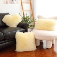Fluffy Shaggy Sofa Pillow Case Cushion Cover Sarung Bantal 45cm x 45cm