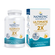 Nordic Naturals Ultimate Omega 2X, Lemon Flavor - 180 Soft Gels - 2150 mg Omega-3 - High-Potency Ome