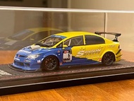 1/43 1:43 One Model Spoon Sports Civic Type R FD2R FD2 Race Car Model VTEC K20A Mugen HKS 思域 跑車 賽車 模