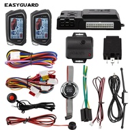 DC EASYGUARD Sistem Alarm Mobil 2 Arah Layar LCD Tombol Berhent