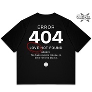 OBLIVIX - Tshirt Boxy Fit Oversize ERROR 404 / Cotton 20s / COTTON 100% / UNISEX