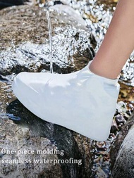 可重複使用的防水矽膠鞋套,防水和防沙矽膠雨鞋套適合戶外旅行,可防止鞋子在下雨天損壞