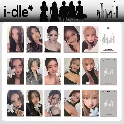 5Pcs KPOP I-DLE World Tour Photocards Concert Member Light Stick Postcards MiYeon Soyeon YUQI Minnie