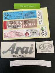 STICKER VISOR ARAI & SHOEI / TOPI MOTOR / Sticker Visor SHOEI Cj1 JACK JSTREAM JF2 / Sticker Helmet 