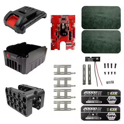 ETP 128VF Lithium Battery Case PCB Charging Protection Board Shell Box For Dayi 21V Li-ion Batteries