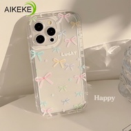 Colorful Bow AirBag Phone Case For Vivo X100 Ultra X100s X90 X90s X80 X70 X50 Pro X60 X30 X27 X23 Y1