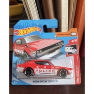 Hot Wheels Nissan Skyline 2000 GTR Kenmeri Short Card