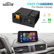 For Mazda 2 3 6 CX-3 CX-5 CX-9 Suitable for Apple CarPlay Android USB AUX Miata interface port hub a