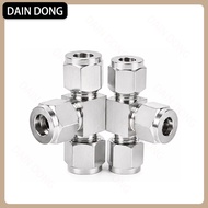 Stainless steel 304 card sleeve joint tee card sleeve middle double card sleeve tee pipe joint