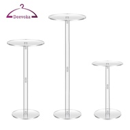 [deevoka] Clear Flower Stand Pillar Column Stand Elegant Modern Transparent Table