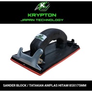 KRYPTON Sandpaper pad 85x175mm sander block/ (black)