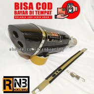 Yoshimura R11 Carbon Exhaust 2 Inlet Holes 50/51mm