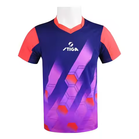 Sport jersey stiga 2026 Table tennis clothes men women t-shirts T shirt ping pong quick dry top polo