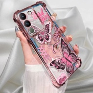 For Vivo Y29t 5G Case pink plating cartoon silicone TPU anti drop mobile phone case Vivo Y29t 5G Cas