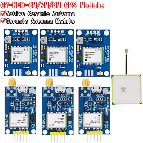 NEO-6M NEO-7M NEO-8M GY-NEO6MV2 GY-NEO7MV2 GY-NEO8MV2 GPS Module with Flight Control EEPROM MWC APM2