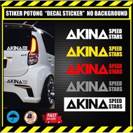 AKINA SPEED STAR CAR DECAL STICKER. INITIAL D STICKER. JDM STICKER. JAPAN CAR STICKER. AE 86 STICKER