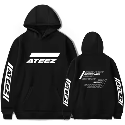 Korean KPOP ATEEZ Album Oversized Women/Men Hoodie Sweatshirt Harajuku Streetwear Hip Hop Pullover H