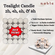 Tealight Candle White Bulk Purchase 50pcs/100pcs X 16 Pack /Lilin/ Tea Light (2hours,4 hours,6 hours