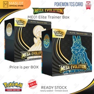 Pokemon TCG Card Elite Trainer Box ETB: ME01 Mega Evolution Lucario Gardevoir