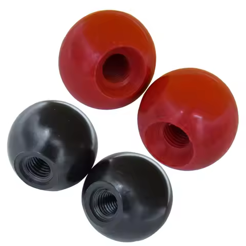 10pcs Black or Red Bakelite Ball Lever Knob M6/M8/M10/M12/M16 Thread M6x20 M8x30 M10x35 M12x40 M16x5