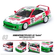INNO MODELS INNO64 1/64 HONDA INTEGRA TYPE R DC2 #16 "CASTROL" SUPER N1 ENDURANCE RACE 1996