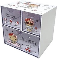 K Company Sanrio Characters Character Chest Hello Kitty White CCH10-KTW H 5.8 x W 5.9 x D 4.8 inches