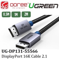 UGREEN DISPLAYPORT CABLE 2.1 DP2.0 80GBPS SUPPORT 16K@60HZ 8K@240HZ 4K@240HZ HDR, HDCP, DSC 1.2A AND