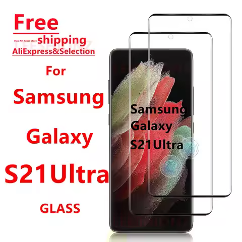 1/4Pcs Tempered Glass Screen Protector for Samsung Galaxy S21Ultra - Smartphone Protection Suitable 