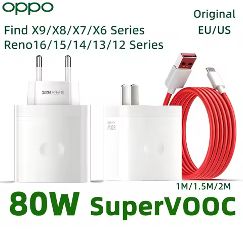 OPPO 80w SUPERVOOC Charger Usb Type A To C Power Adapter Super Vooc Oppo Find X9 Pro X9s X8 X7 Reno 