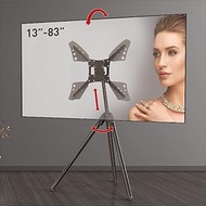 Barkan Tripod Easel 13-83 inch with Tilt and Height Adjustment TV Stand, Holds Up to 110 lbs, Glossy