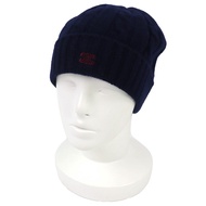 全新未使用商品 △ CELINE 2AE0L362W 羊絨凱旋刺繡麻花針織帽 海軍藍 義大利製 正品 男士