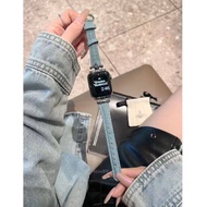 watch women jam tangan perempuan Suitable for Applewatch Saturn Metal Denim i Strap S10/9/8 Apple Wa