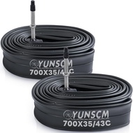 2-PCS Tiub Basikal 700x35C/38C/40C/42C/43C FV48mm Presta Valve 35/43-622 Tiub Dalam 700C Tiub Basika