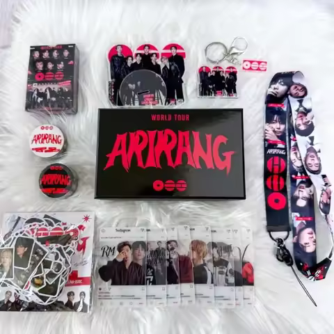 BTS Arirang World Tour Complete Collection Gift Box Kpop Decor Set Acrylic Stand Lanyard Keyring Lom