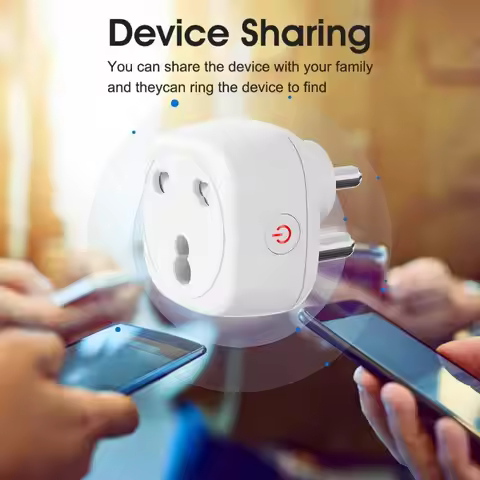 Tuya WiFi Smart Plug 16A Smart Socket India Great South Africa Gauge Remote Control Smart Life Compa