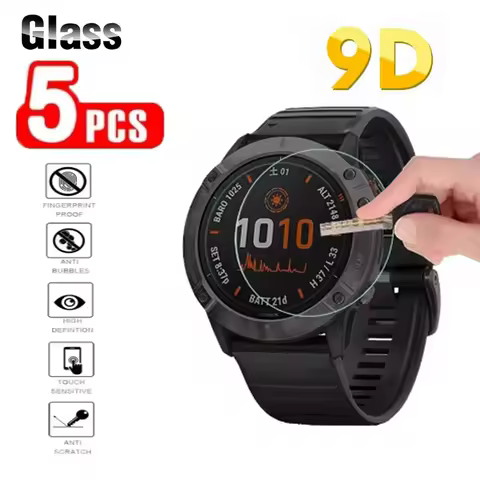 9D Glass For Garmin Fenix 5 5X 5 SPlus 6X 6 6S Pro 7 7X 7S Epix Pro 42 51mm Enduro 2 Screen Protecto